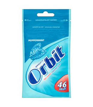 Jip Orbit žvýkačky bez cukru 46 ks sáček, různé druhy 64g nabídka