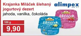 PLUS JIP Krajanka Miláček šlehaný alimpex jogurtový dezert nabídka