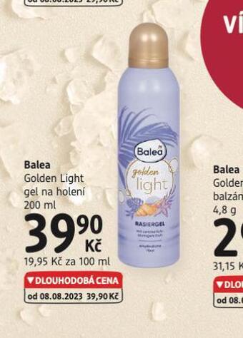 dm drogerie Balea gel na holení nabídka