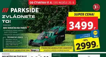 Lidl Parkside aku sekačka na trávu nabídka