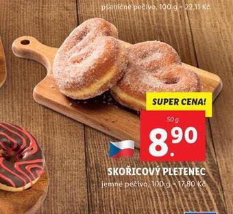 Lidl Skořicový pletenec nabídka