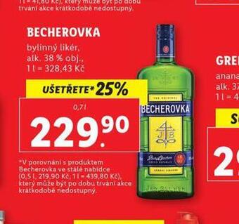 Lidl Becherovka nabídka