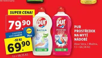 Lidl Pur prostředek na mytí nádobí nabídka