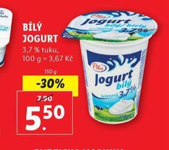Lidl Bílý jogurt nabídka