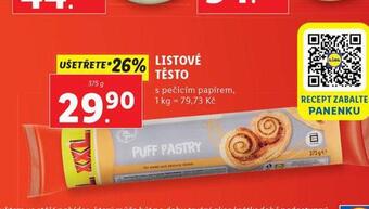 Lidl Listové těsto nabídka