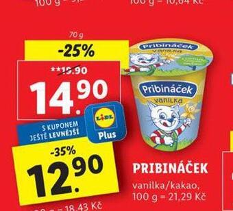Lidl Pribináček nabídka