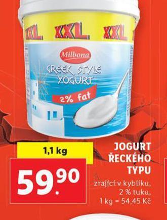 Lidl Jogurt řeckého typu nabídka