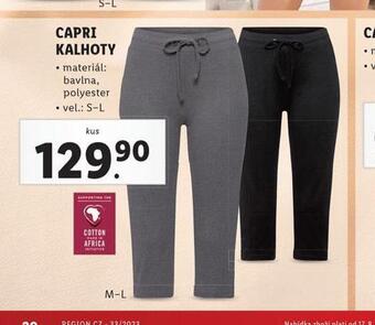 Lidl Capri kalhoty nabídka