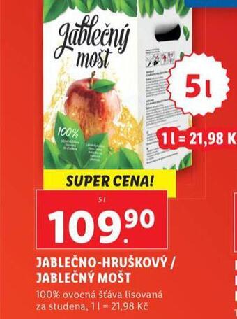 Lidl Jablečný mošt nabídka