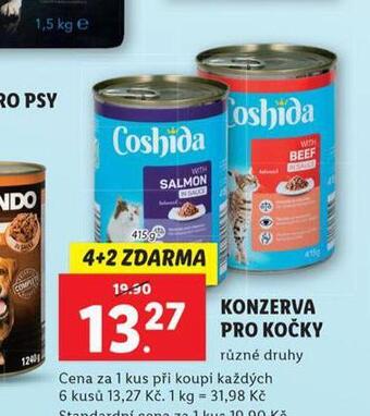 Lidl Coshida konzerva pro kočky nabídka