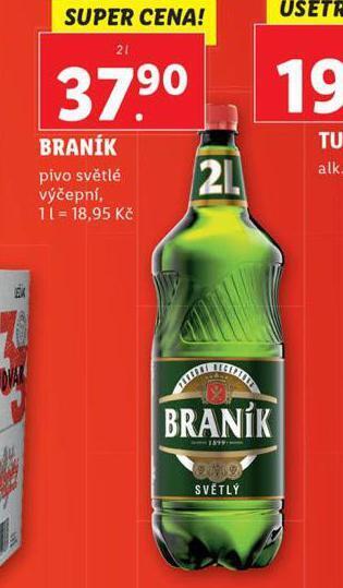 Lidl Pivo braník nabídka