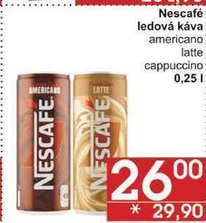 Jip Nescafé ledová káva americano, 0,25 l nabídka