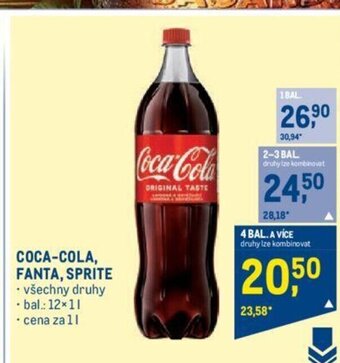 Makro COCA-COLA, FANTA, SPRITE nabídka