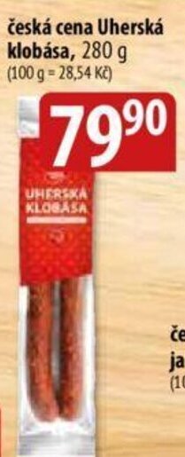 Bala česká cena Uherská klobása, 280 g nabídka