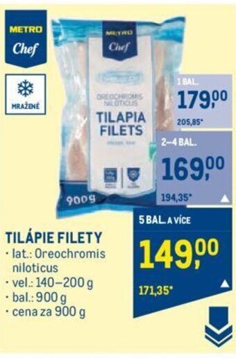 Makro TILÁPIE FILETY nabídka