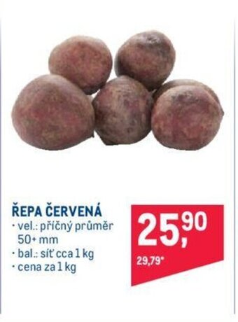 Makro ŘEPA ČERVENÁ nabídka