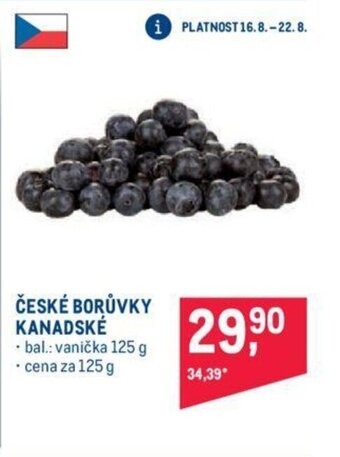 Makro ČESKÉ BORŮVKY KANADSKÉ nabídka