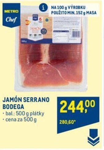 Makro JAMÓN SERRANO BODEGA nabídka