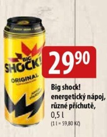 Bala Big shock! energetický nápoj, různé příchutě, 0.5 L nabídka