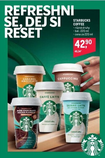 Makro STARBUCKS COFFEE nabídka