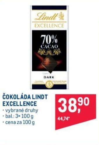 Makro ČOKOLÁDA LINDT EXCELLENCE nabídka