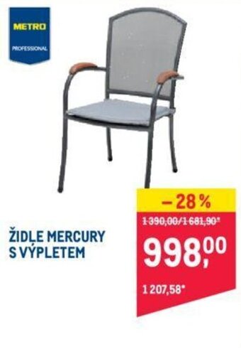 Makro ŽIDLE MERCURY SVÝPLETEM nabídka