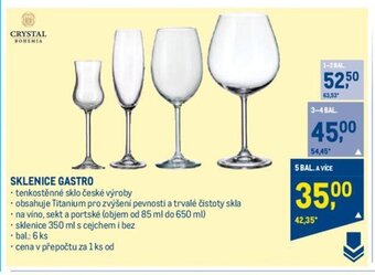 Makro SKLENICE GASTRO nabídka