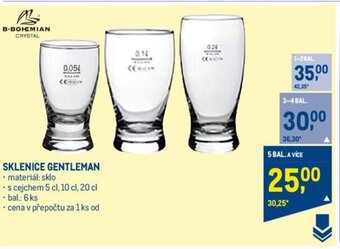 Makro SKLENICE GENTLEMAN nabídka