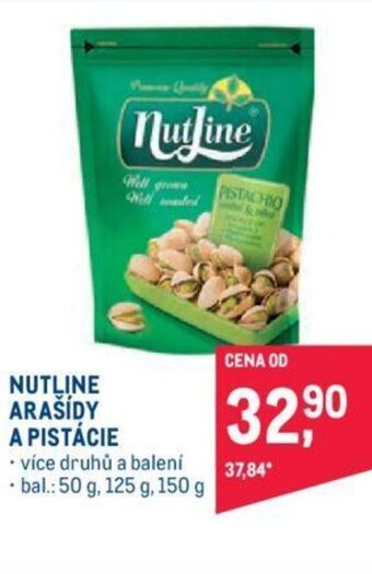 Makro NUTLINE ARAŠÍDY A PISTÁCIE nabídka
