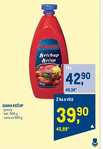 Makro GIANA KEČUP nabídka