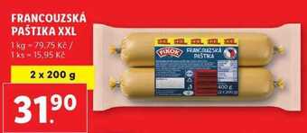 Lidl Francouzská paštika xxl, 2x 200 g nabídka