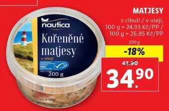 Lidl Matjesy, 200 g nabídka