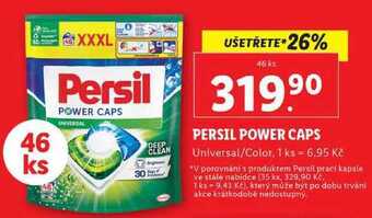 Lidl Persil power caps, 46 ks nabídka