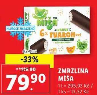 Lidl Zmrzlina míša, 6x 45 ml nabídka