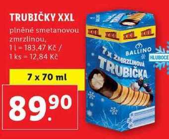 Lidl Trubičky xxl, 7x 70 ml nabídka