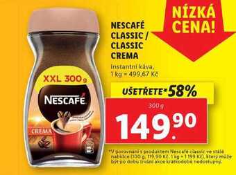 Lidl Nescafé classic/classic crema, 300 g nabídka