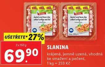 Lidl Slanina, 2x 150 g nabídka
