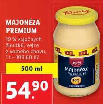Lidl Majonéza premium, 500 ml nabídka