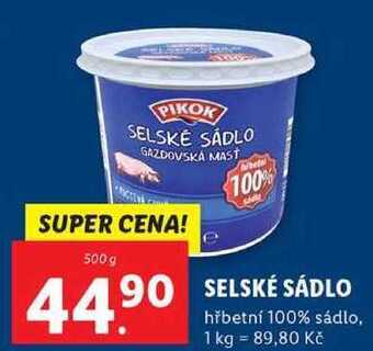 Lidl Selské sádlo, 500 g nabídka