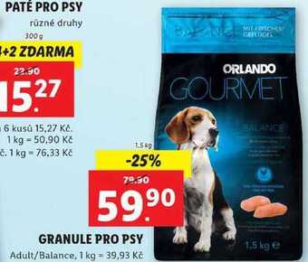 Lidl Granule pro psy, 1,5 kg nabídka