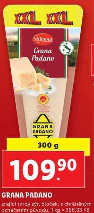 Lidl Grana padano, 300 g nabídka