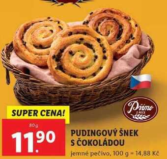 Lidl Pudingový šnek s čokoládou, 80 g nabídka