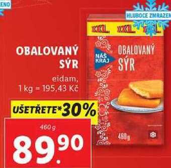 Lidl Obalovaný sýr, 460 g nabídka