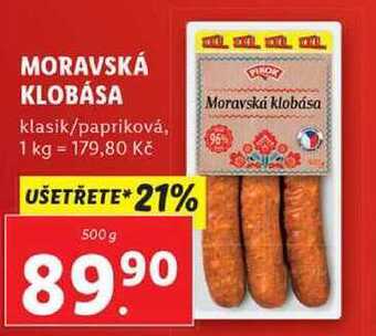 Moravská klobása, 500 g