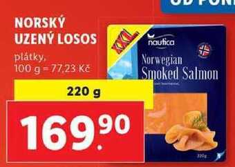 Lidl Norský uzený losos, 220 g nabídka