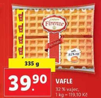 Lidl Vafle, 335 g nabídka