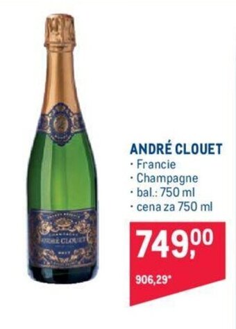 Makro ANDRÉ CLOUET nabídka