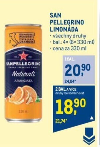 Makro SAN PELLEGRINO LIMONÁDA nabídka