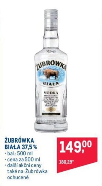 Makro ŻUBRÓWKA BIAŁA 37,5% nabídka