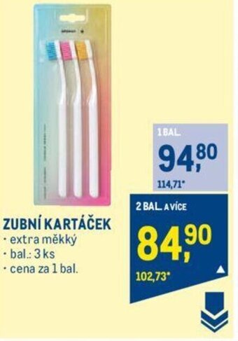 Makro ZUBNÍ KARTÁČEK nabídka